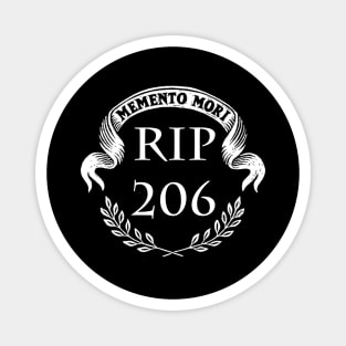 RIP 206 Magnet